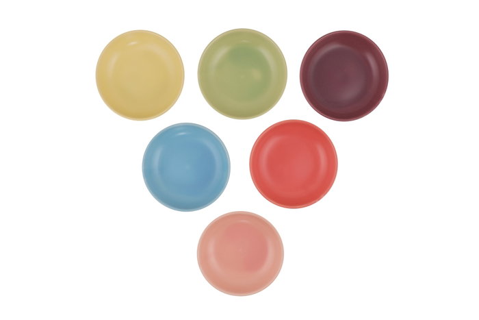 Hermia Juego de 6 Cuencos de Cerámica Multicolor de 13 cm
